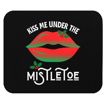 Discover Kiss me under the Mistletoe Ugly Christmas Sweater Mouse Pads