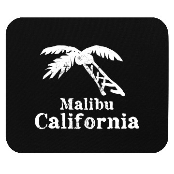 Discover Malibu California Palm Tree Souvenirs Gifts Mouse Pads