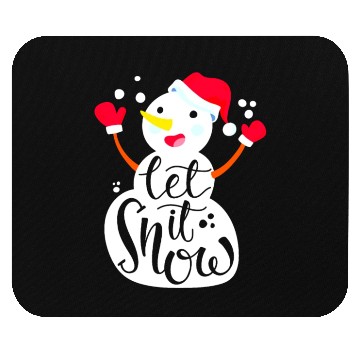Discover Christmas snowman. Mouse Pads