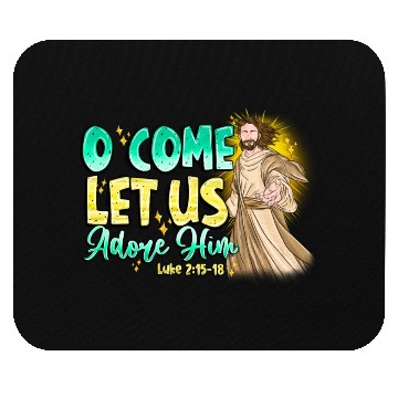 Discover O Come Let Us Adore Him Mouse Pads