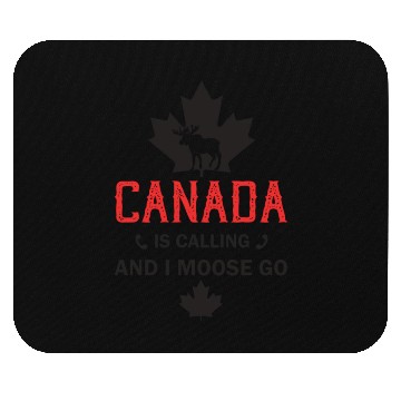 Discover Canada Moose Canadian Flag Maple Leaf Mouse Pads
