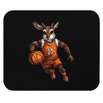 Discover Basketball deer Mouse Pads