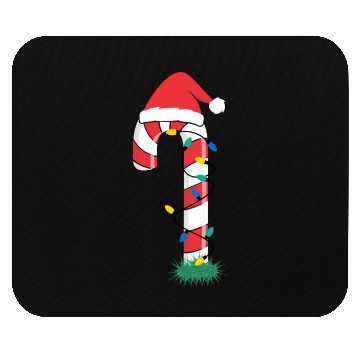 Discover Christmas Candy Cane Santa Xmas Kids Toddler Youth Mouse Pads