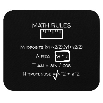 Discover Math Rules Math Teacher Mouse Pads