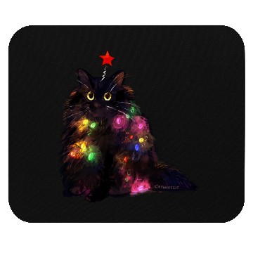 Discover Christmas Lights Cat Mouse Pads