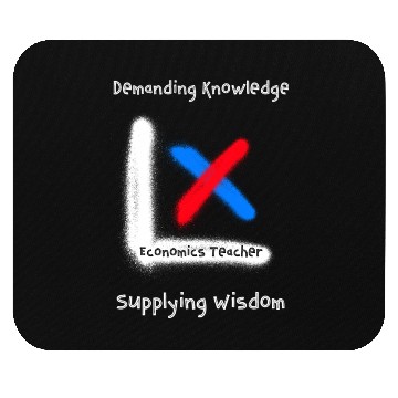 Discover Demand Knowledge, Supply Wisdom Economics Teacher Mouse Pads