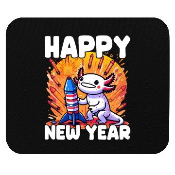 Discover Axolotl Happy New Year Mouse Pads