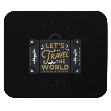 Discover Let's Travel The World Mouse Pads