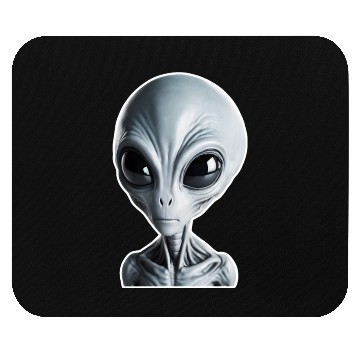 Discover Grey Alien Mouse Pads