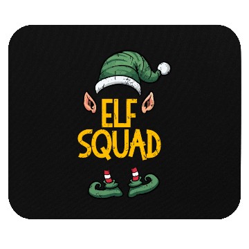 Discover Santa Claus Elf Squad Christmas Themed Family Meme Mouse Pads