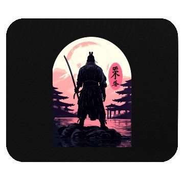 Discover Bushido Code Anime Samurai Japanese Landscape Kanj Mouse Pads