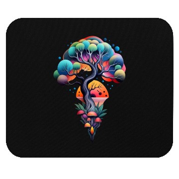Discover psychedelic Nature illustration Mouse Pads