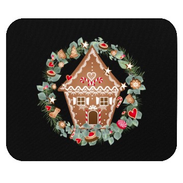 Discover Gingerbread house in Eucalyptus for Christmas Mouse Pads
