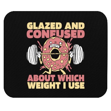 Discover Fitness Donut Funny Donut Gym Mouse Pads