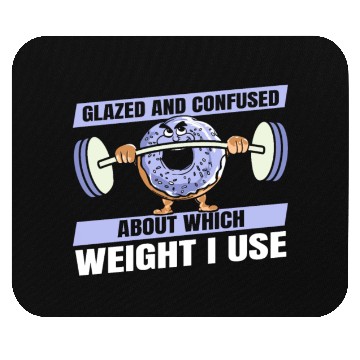 Discover Fitness Donut Funny Donut Gym Mouse Pads