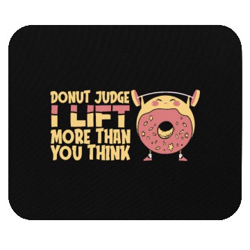 Discover Fitness Donut Funny Donut Gym Mouse Pads