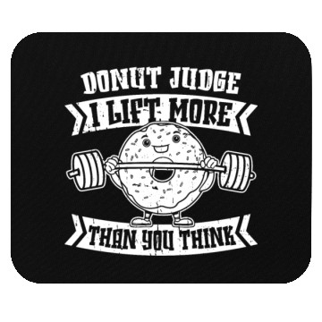 Discover Fitness Donut Funny Donut Gym Mouse Pads