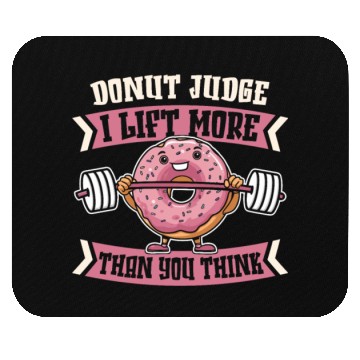 Discover Fitness Donut Funny Donut Gym Mouse Pads