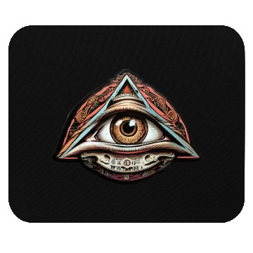 Discover Illuminati world society symbol Mouse Pads