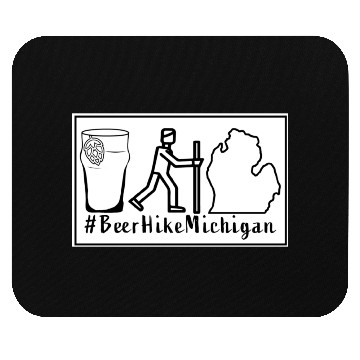 Discover Beer+Hike+Michigan Mouse Pads