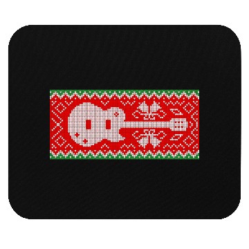 Discover Christmas Pattern Rock'N'Roll Guitar Mouse Pads