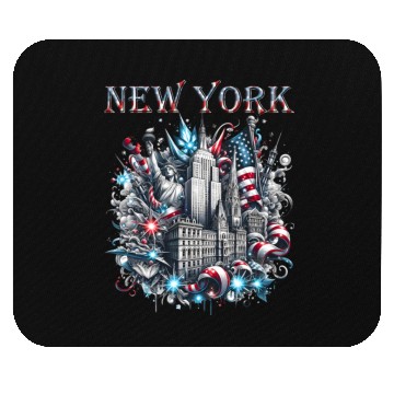 Discover New York Christmas Spirit Mouse Pads