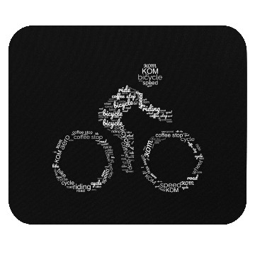 Discover Cycling lover gift, bike cloud image Mouse Pads