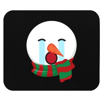 Discover Snowman Emoticons Crying Out Loud Snowman Mouse Pads