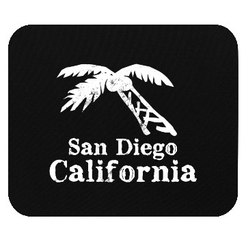 Discover San Diego California Palm Tree Souvenirs Gifts Mouse Pads