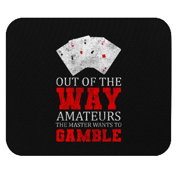 Discover Player Deck Poker Face Mouse Pads