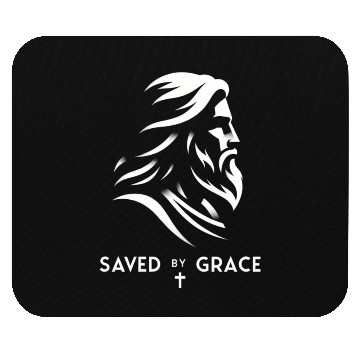 Discover "Saved By Grace".Cool Christian Wear Mouse Pads