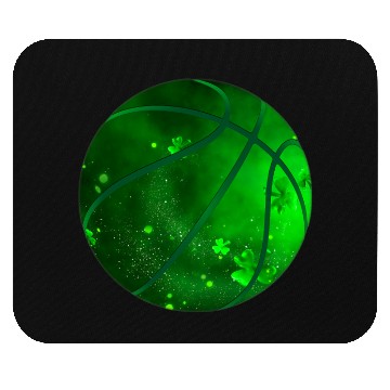 Discover Basketball Shamrock Lucky Clover Irish St Patrick Mouse Pads