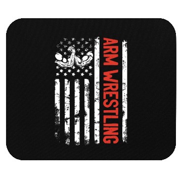 Discover Arm Wrestle US Flag Arm Wrestling US Flag Mouse Pads