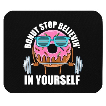 Discover Fitness Donut Funny Donut Gym Mouse Pads