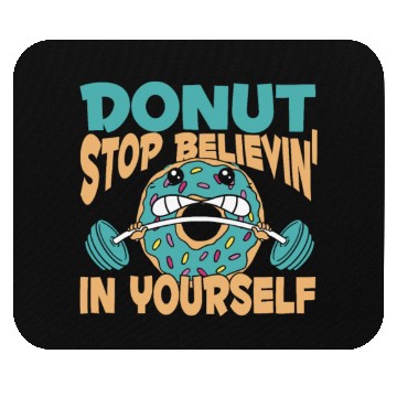 Discover Fitness Donut Funny Donut Gym Mouse Pads