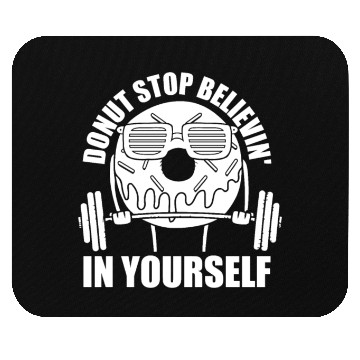 Discover Fitness Donut Funny Donut Gym Mouse Pads