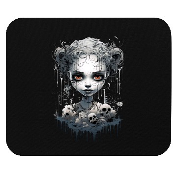 Discover Gothic Girl Halloween Fantasy Dark Mouse Pads