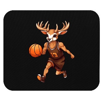 Discover Deer basketball player Mouse Pads