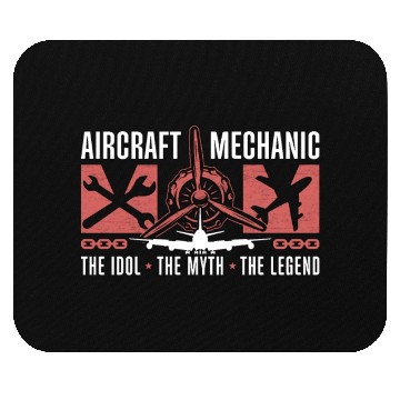 Discover Aircraft Mechanic Mom The Idol Airplane Engineer Mouse Pads