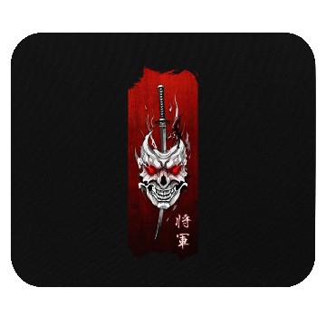 Discover Shogun's Embrace: Mask, Katana, and Honor Mouse Pads