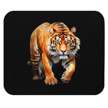 Discover tiger watercolor Mouse Pads