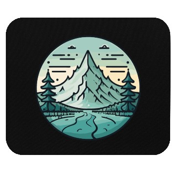 Discover Mountain Landscape In Winter Mouse Pads
