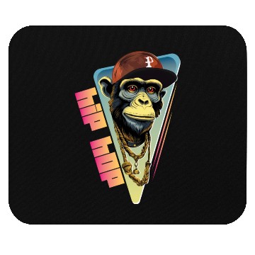 Discover Hip hop monkey with rapper hat Mouse Pads