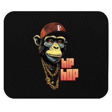 Discover Hip hop monkey with rapper hat Mouse Pads