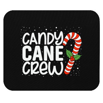 Discover Funny Christmas Candy cane crew Mouse Pads