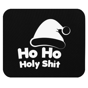 Discover Ho Ho Ho Surprised Santa Mouse Pads