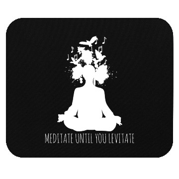 Discover Meditation Levitation Meditating Yoga Mouse Pads