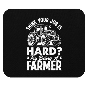 Discover Try Being A Farmer Tractor Funny Farmer Gift Mouse Pads