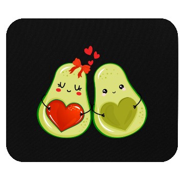 Discover Avocado couple Mouse Pads