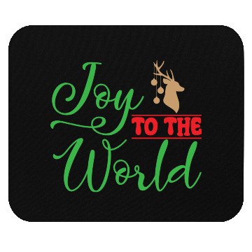 Discover Joy to the world, Christmas design Mouse Pads